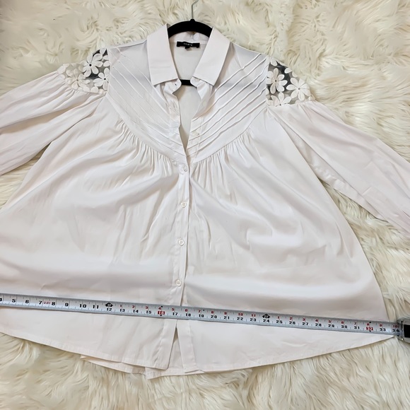 Lumie blouse with panels and lace detail - Picture 4 of 7